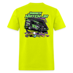 Double Hatch Racing | James Jr. | 2023 | Adult T-Shirt - safety green