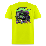 Double Hatch Racing | James Jr. | 2023 | Adult T-Shirt - safety green