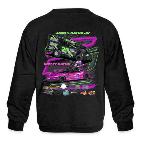 Double Hatch Racing | 2023 | Youth Crewneck Sweatshirt - black