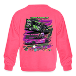 Double Hatch Racing | 2023 | Youth Crewneck Sweatshirt - neon pink