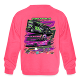 Double Hatch Racing | 2023 | Youth Crewneck Sweatshirt - neon pink