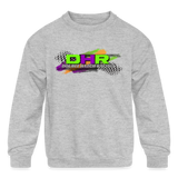 Double Hatch Racing | James Jr. | 2023 | Youth Crewneck Sweatshirt - heather gray