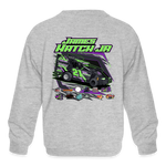 Double Hatch Racing | James Jr. | 2023 | Youth Crewneck Sweatshirt - heather gray