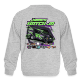 Double Hatch Racing | James Jr. | 2023 | Youth Crewneck Sweatshirt - heather gray