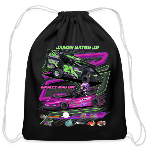 Double Hatch Racing | 2023 | Cotton Drawstring Bag - black