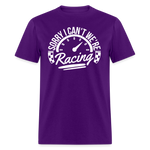 Sorry We're Racing | FSR Merch | Adult T-Shirt - purple