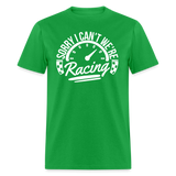 Sorry We're Racing | FSR Merch | Adult T-Shirt - bright green