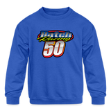 EJ Hatch | 2023 | Youth Crewneck Sweatshirt - royal blue