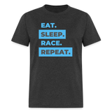 Eat Sleep Race | FSR Merch | Adult T-Shirt - heather black