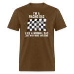 Awesome Racing Dad | FSR Merch | Adult T-Shirt - brown