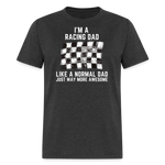 Awesome Racing Dad | FSR Merch | Adult T-Shirt - heather black