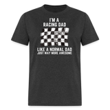 Awesome Racing Dad | FSR Merch | Adult T-Shirt - heather black