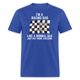 Awesome Racing Dad | FSR Merch | Adult T-Shirt - royal blue