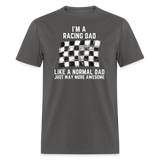 Awesome Racing Dad | FSR Merch | Adult T-Shirt - charcoal