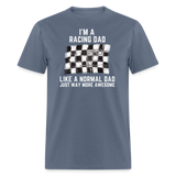 Awesome Racing Dad | FSR Merch | Adult T-Shirt - denim