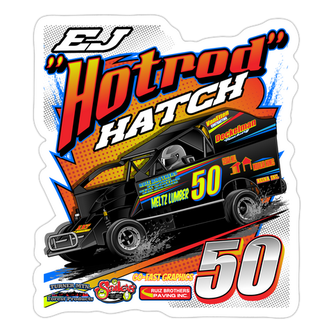 EJ Hatch | 2023 | Sticker 2 - white matte