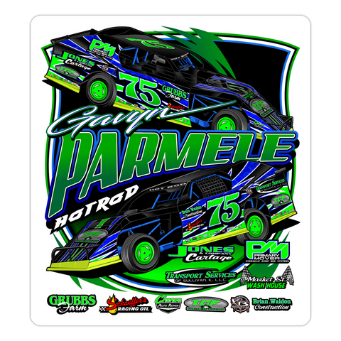 Gavyn Parmele | 2023 | Sticker 2 - white matte