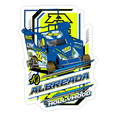 AJ Albreada | Twenty Two | 2023 | Sticker 2 - white matte