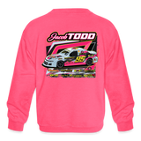 Jacob Todd | 2023 | Youth Crewneck Sweatshirt - neon pink