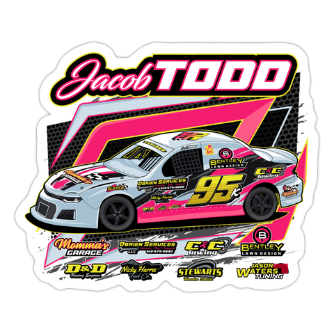 Jacob Todd | 2023 | Sticker 2 - white matte