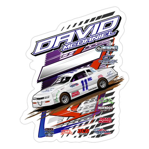 David McDaniel | 2023 | Sticker 2 - white matte