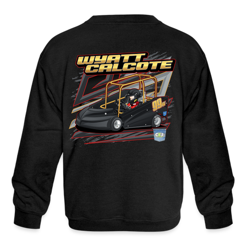 Wyatt Calcote | 2023 | Youth Crewneck Sweatshirt - black