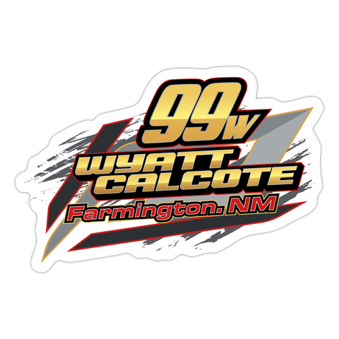 Wyatt Calcote | 2023 | Sticker - white matte