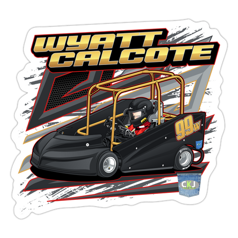 Wyatt Calcote | 2023 | Sticker 2 - white matte