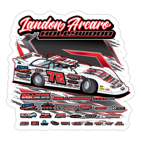 Landon Arcaro | 2023 | Sticker 2 - white matte