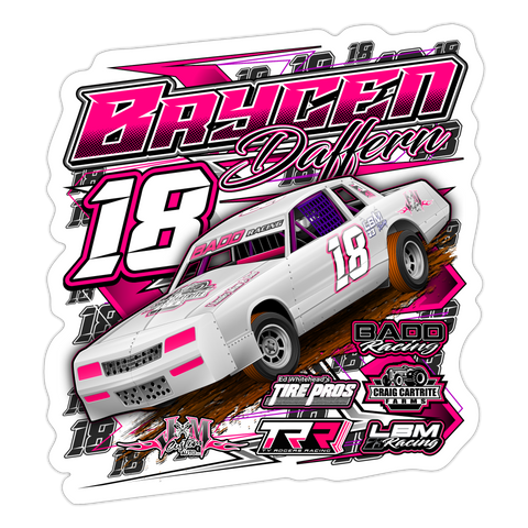 Brycen Daffern | 2023 | Sticker 2 - white matte