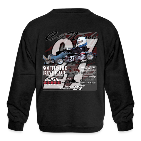 Cole Nelson | Polarizer | 2023 | Youth Crewneck Sweatshirt - black