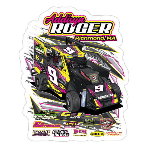 Bad Addisyn Racing | 2023 | Sticker 2 - white matte