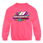 Erin Boesdorfer | 2023 | Youth Crewneck Sweatshirt - neon pink