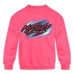 Bekah Motley | 2023 | Youth Crewneck Sweatshirt - neon pink