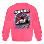 Bekah Motley | 2023 | Youth Crewneck Sweatshirt - neon pink