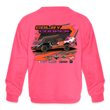 Colby Cooper | 2023 | Youth Crewneck Sweatshirt - neon pink