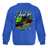 Aaron Wendt | 2023 | Youth Crewneck Sweatshirt - royal blue