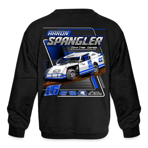 Aaron Spangler | 2023 | Youth Crewneck Sweatshirt - black