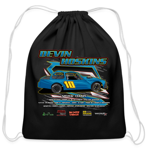 Devin Hoskins | 2023 | Cotton Drawstring Bag - black