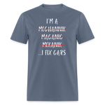 I Fix Cars | FSR Merch | Adult T-Shirt - denim