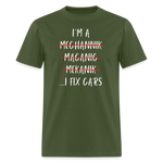 I Fix Cars | FSR Merch | Adult T-Shirt - military green