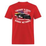 Throwin' Sliders | FSR Merch | Adult T-Shirt - red