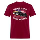 Throwin' Sliders | FSR Merch | Adult T-Shirt - burgundy