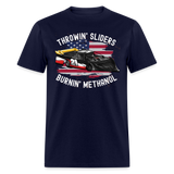 Throwin' Sliders | FSR Merch | Adult T-Shirt - navy