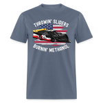 Throwin' Sliders | FSR Merch | Adult T-Shirt - denim