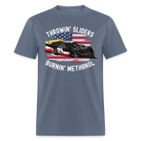 Throwin' Sliders | FSR Merch | Adult T-Shirt - denim