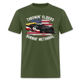 Throwin' Sliders | FSR Merch | Adult T-Shirt - military green
