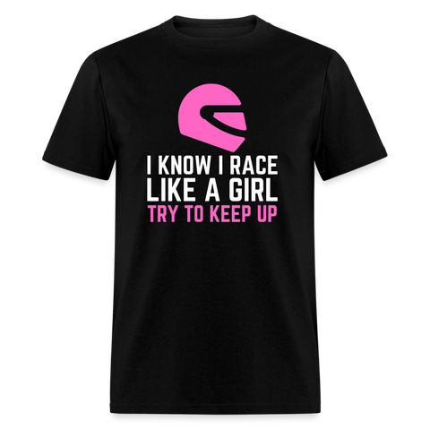 Race Like A Girl | FSR Merch | Adult T-Shirt - black