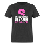 Race Like A Girl | FSR Merch | Adult T-Shirt - heather black