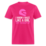 Race Like A Girl | FSR Merch | Adult T-Shirt - fuchsia